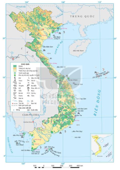 Bản đồ phân bố sinh vật Việt Nam