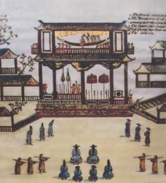 Phủ chúa Trịnh thế kỉ XVII (tranh vẽ của X. Ba-ron)