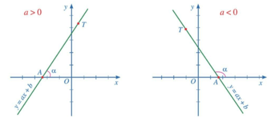 Đồ thị hàm số bậc nhất y = ax + b (a ≠ 0) (Lý thuyết Toán lớp 8) | Cánh diều