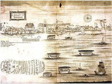 Thăng Long (Kẻ Chợ) thế kỉ XVIl (tranh vẽ của X. Ba-ron)
