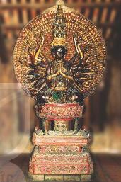 Tượng Phật Bà Quan Âm nghìn mắt, nghìn tay ở chùa Bút Tháp (Bắc Ninh)