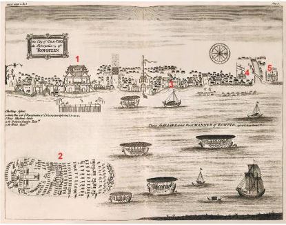 Kẻ Chợ của Đàng Ngoài, thế kỉ XVII (X. Ba-ron, 1685)