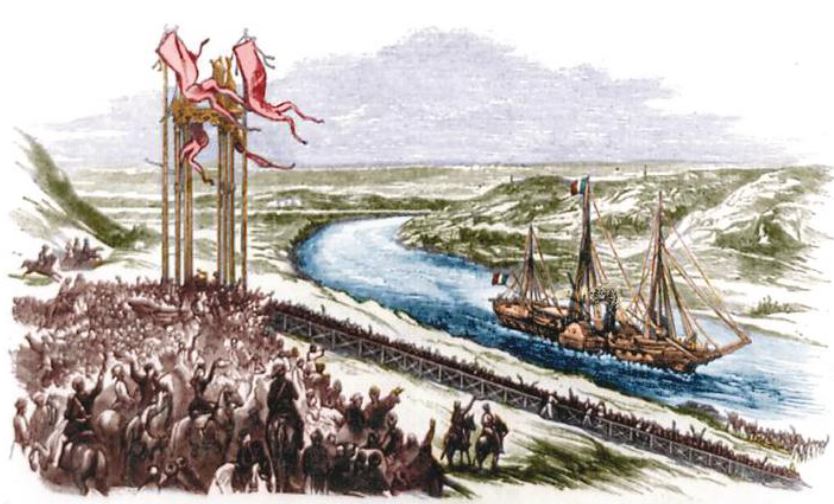 Khánh thành kênh đào Xuy-ê (Suez) vào ngày 17 - 11 - 1869