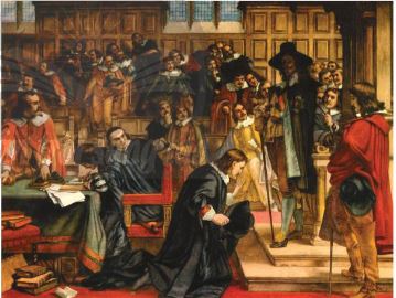 Vua Sác-lơ l tại Nghị viện Anh vào ngày 4 - 1 - 1642