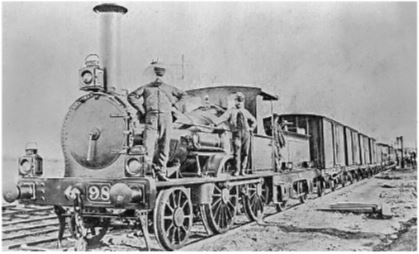 Đầu máy xe lửa đầu tiên được đưa vào sử dụng tại Ấn Độ trên tuyến đường sắt từ thành phố Mum-bai đến thành phố Thên (thuộc bang Ma-ha-rát-tra)