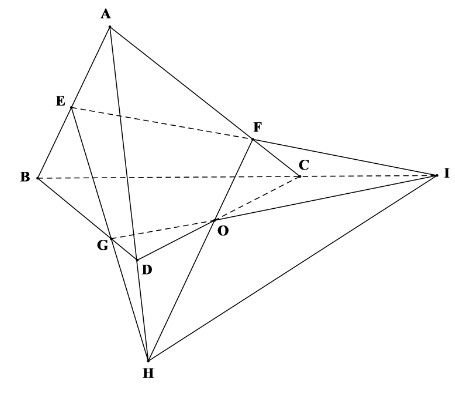 Cho tứ diện ABCD. Gọi E, F, G lần lượt là các điểm thuộc ba cạnh AB, AC, BD