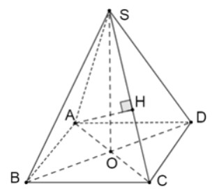 Cho hình chóp S ABCD có đáy là hình vuông tâm O cạnh a căn bậc hai 2 Biết rằng SA = SB = SC = SD