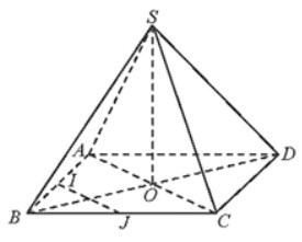 Cho hình chóp S ABCD có đáy là hình thoi O là giao điểm của hai đường chéo SA = SC SB = SD