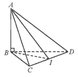 Cho tứ diện ABCD có tam giác BCD vuông cân tại B và AB ⊥ (BCD)