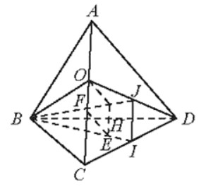 Cho hình tứ diện đều ABCD có cạnh bằng căn bậc hai 11  Gọi I là trung điểm của cạnh CD