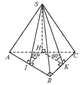 Cho hình chóp S.ABC có tam giác vuông cân tại B, AC =  , mặt phẳng (SAC)