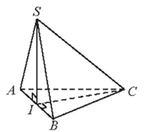 Cho hình chóp S ABC có đáy là tam giác đều cạnh bằng 3 Hình chiếu vuông góc của S