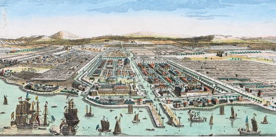 Thành phố Ba-ta-vi-a (In-đô-nê-xi-a) năm 1754