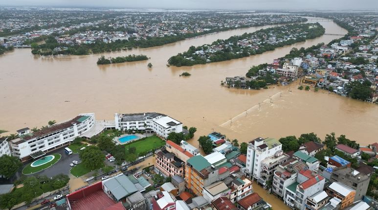 Ngập lụt tại thành phố Huế vào mùa mưa