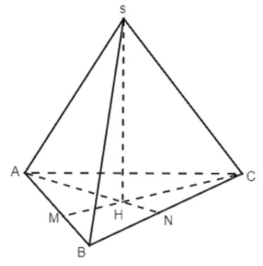 Cho hình chóp S.ABC có góc ASB = góc BSC = góc CSA = 90 độ