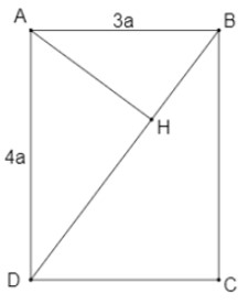 Cho hình chữ nhật ABCD có AB = 3a, AD = 4a