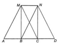 Xét hai hình bình hành MNBA và MNCB Chứng minh A, B, C là ba điểm thẳng hàng