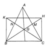 Hai đường trung tuyến BM CN của tam giác ABC cân tại A cắt nhau tại G
