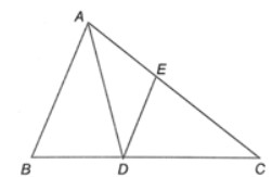 Cho tam giác ABC phân giác AD (D ∈ BC). Kẻ DE // AB E ∈ AC