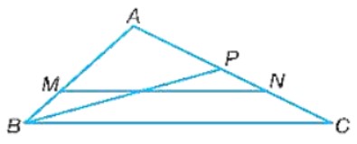 Cho tam giác ABC với AB = 6 cm, AC = 9 cm. Lấy điểm M, N lần lượt trên các cạnh AB, AC