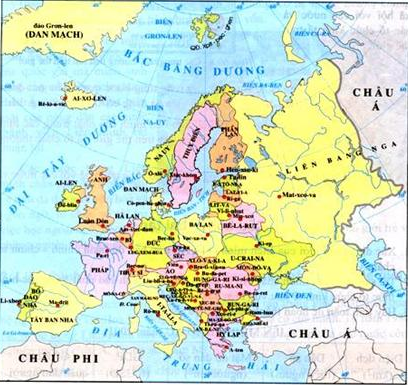 Lược đồ các nước châu Âu