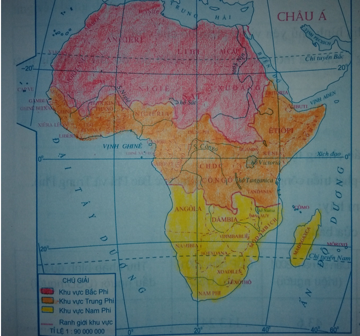Giải tập bản đồ và bản đồ thực hành Địa Lí 7