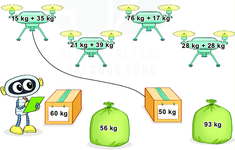 Giải bài 3 trang 77 SGK Toán 2 tập 1 KNTT