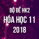 Bộ đề thi HK2 môn Hóa lớp 11 năm 2018