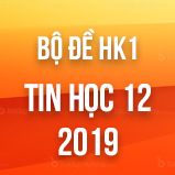 Bộ đề thi HK1 môn Tin học lớp 12 năm 2018-2019