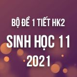 Bộ đề kiểm tra 1 tiết HK2 môn Sinh học lớp 11 năm 2021