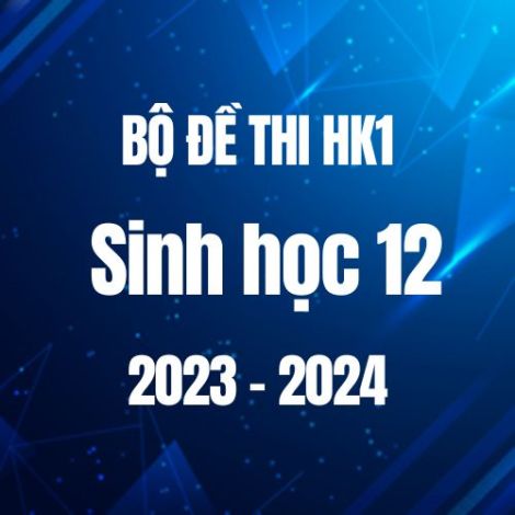 Bộ đề thi HK1 môn Sinh học 12 năm 2023-2024