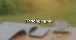 Từ đồng nghĩa