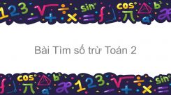 Tìm số trừ