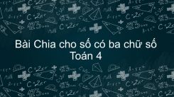 Chia cho số có ba chữ số