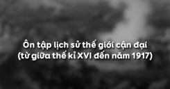 Bài 14: Ôn tập lịch sử thế giới cận đại (từ giữa thế kỉ XVI đến năm 1917)