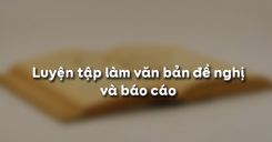 Luyện tập làm văn bản đề nghị và báo cáo