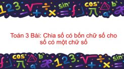 Chia số có bốn chữ số cho số có một chữ số