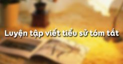 Luyện tập viết tiểu sử tóm tắt