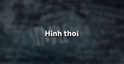 Bài 11: Hình thoi