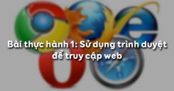 Bài thực hành 1: Sử dụng trình duyệt để truy cập web