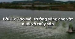 Bài 34: Tạo môi trường sống cho vật nuôi và thủy sản