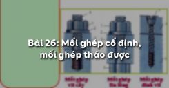 Bài 26: Mối ghép cố định, mối ghép tháo được