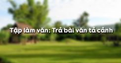 Tập làm văn: Trả bài văn tả cảnh