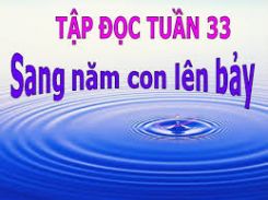 Tập đọc: Sang năm con lên bảy
