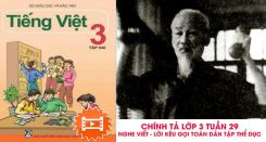 Chính tả Nghe - viết: Lời kêu gọi toàn dân tập thể dục