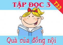 Tập đọc: Quà của đồng nội
