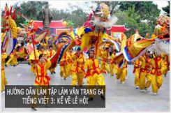 Tập làm văn: Kể về lễ hội
