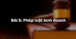 Bài 1: Những vấn đề chung về pháp luật lao động