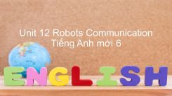 Unit 12: Robots - Communication