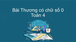 Thương có chữ số 0